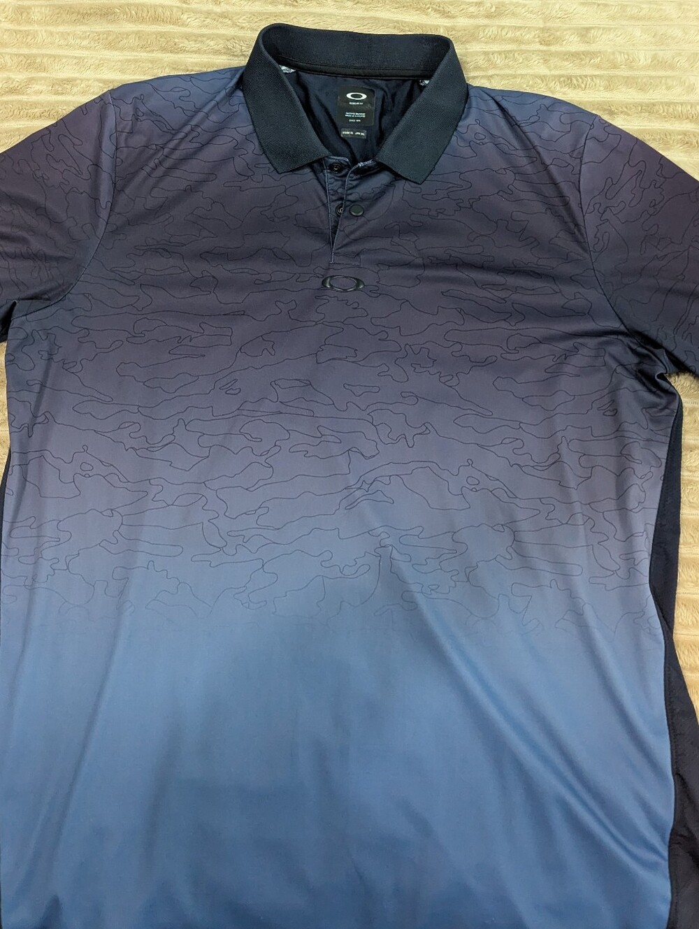 Oakley Men's Golf Polo - Dark Navy Camouflage Print